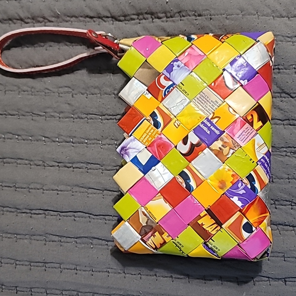 Nahui Ollin Candy Wrapper Wristlet